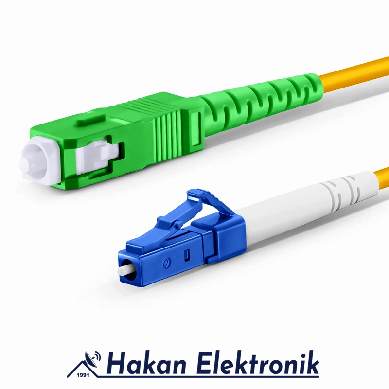 Fiber Optik LC/UPC-SC/APC | Single Mode G657.A2 Simplex Patch Cord